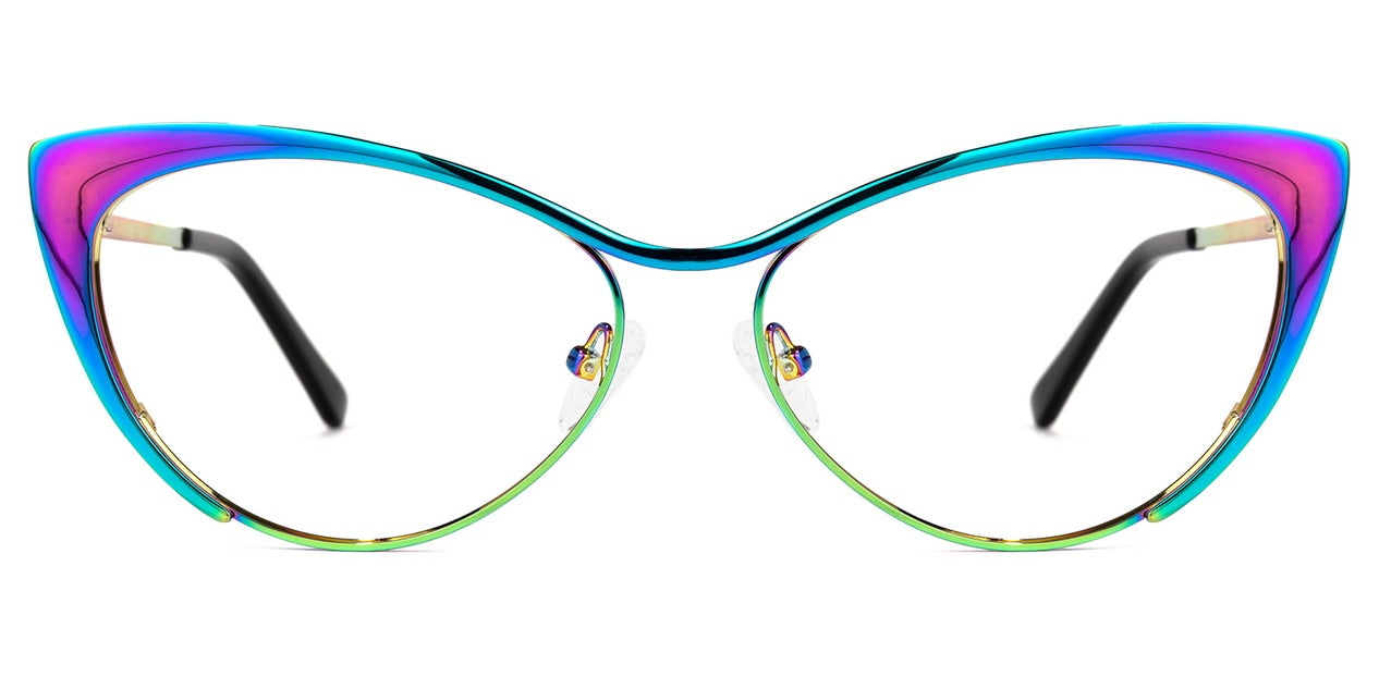 Clara Cat-Eye Metal Glasses