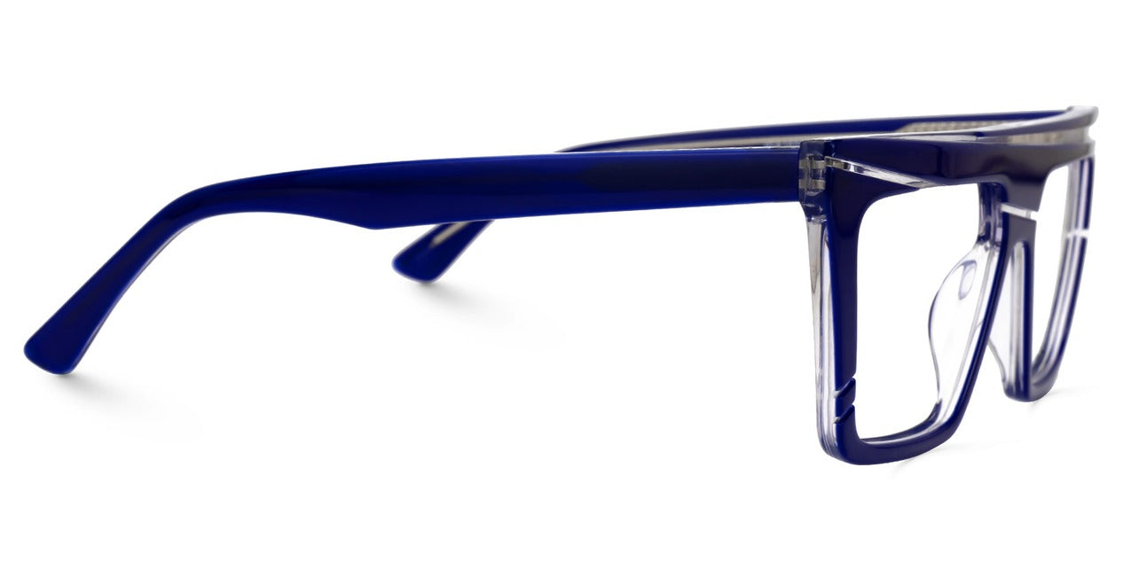 Blush EdgeCut Geometric Acetate Frames