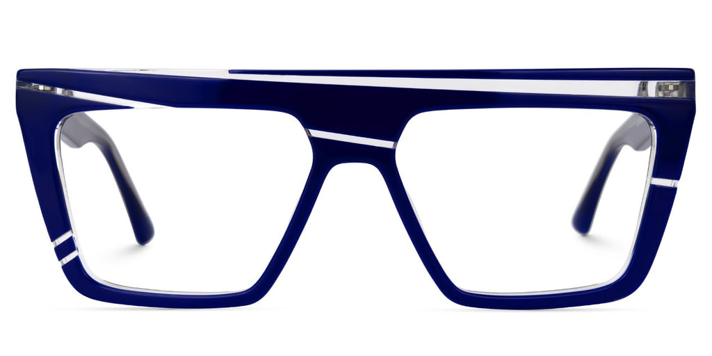 Blush EdgeCut Geometric Acetate Frames