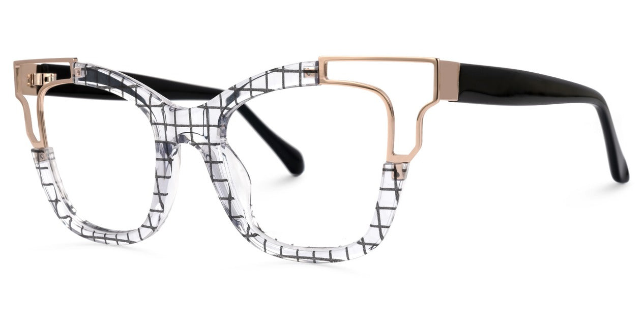 Blush Cateye Mixed Material Frame