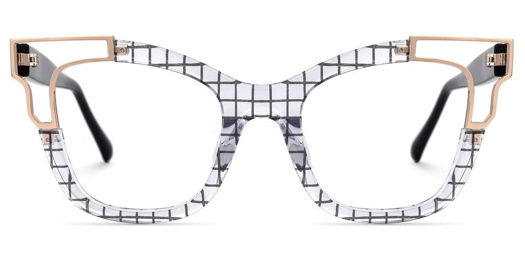 Blush Cateye Mixed Material Frame