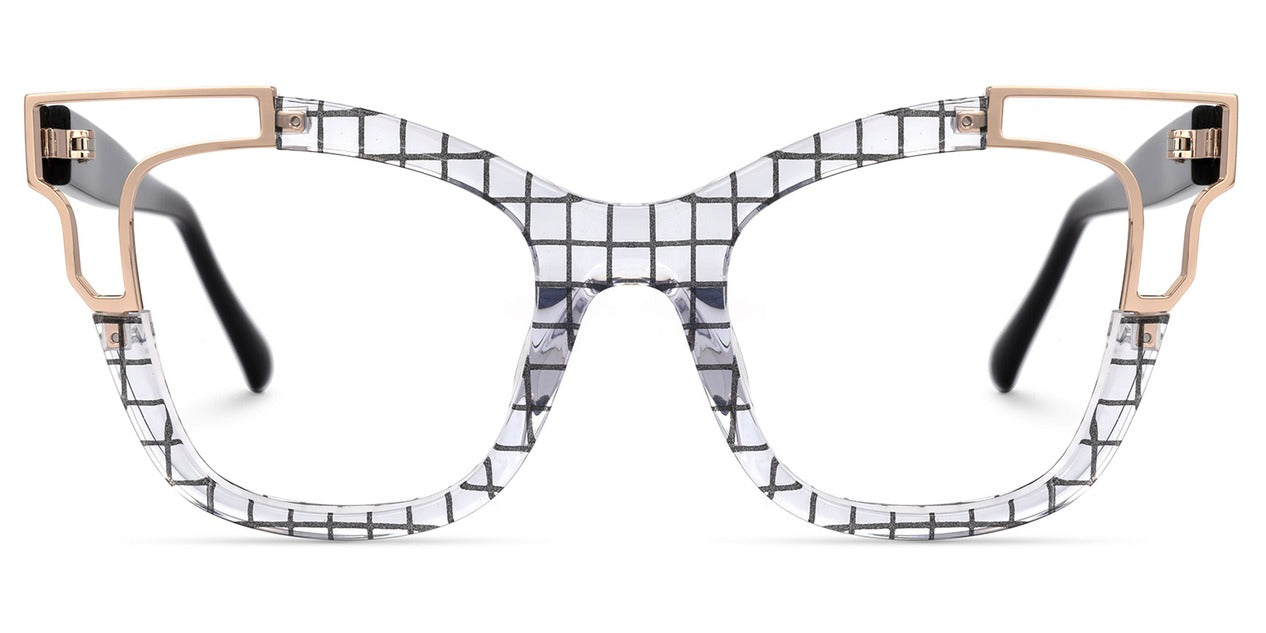 Blush Cateye Mixed Material Frame