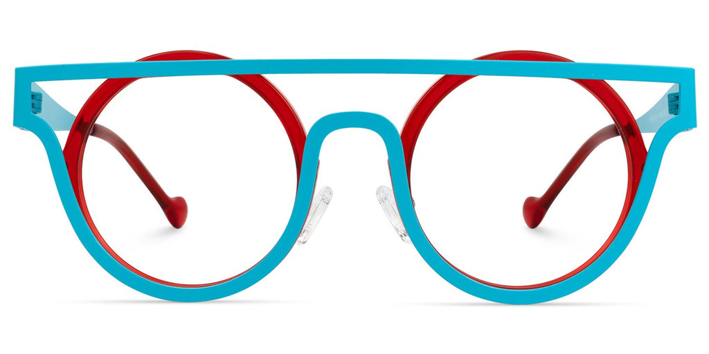 Blush Geometric Mixed Eyeglasses – Unisex Full Rim Frame