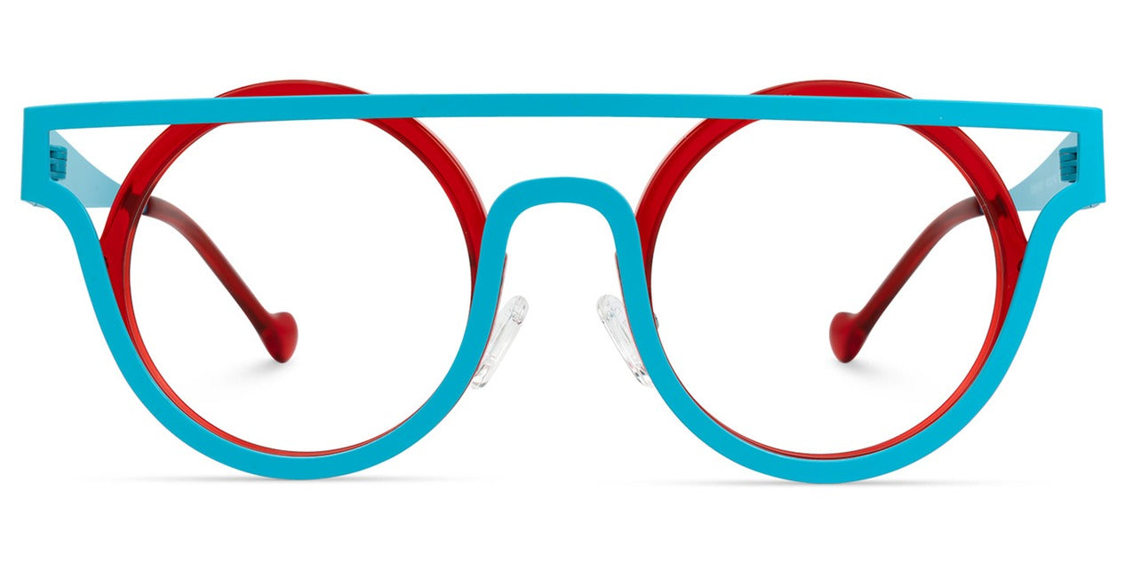 Blush Geometric Mixed Eyeglasses – Unisex Full Rim Frame